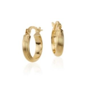18k Italy Gold hoops